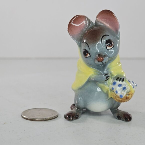 Vintage Hagen Renaker DW Mama Country Mouse Farmer Figurine Rat - Picture 9 of 10
